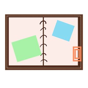 可爱插画便签