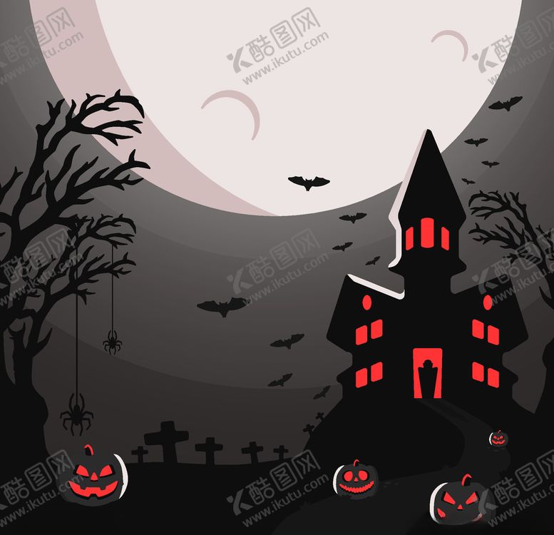 编号：26856403250553223700【酷图网】源文件下载-万圣节鬼屋