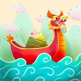 端午节海报赛龙舟素材龙舟