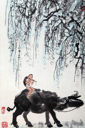 李可染国画
