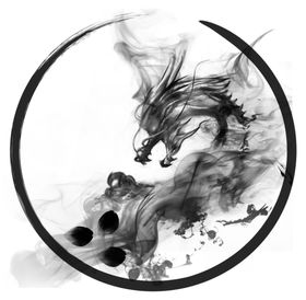 水墨圆环素材