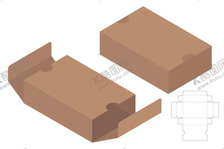 编号：23388309150110124462【酷图网】源文件下载-纸质包装盒刀模设计图
