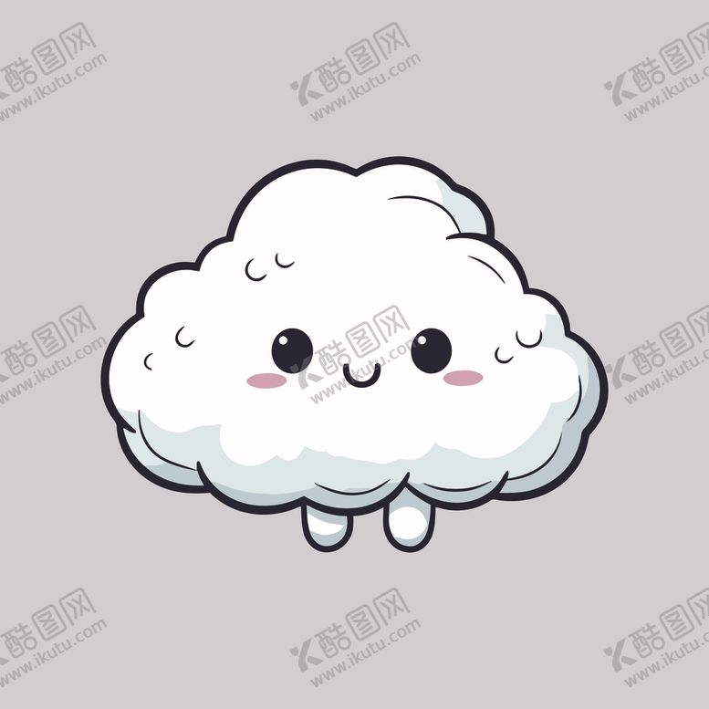 编号：28293412100304223736【酷图网】源文件下载-可爱白云卡通绘画儿童插画