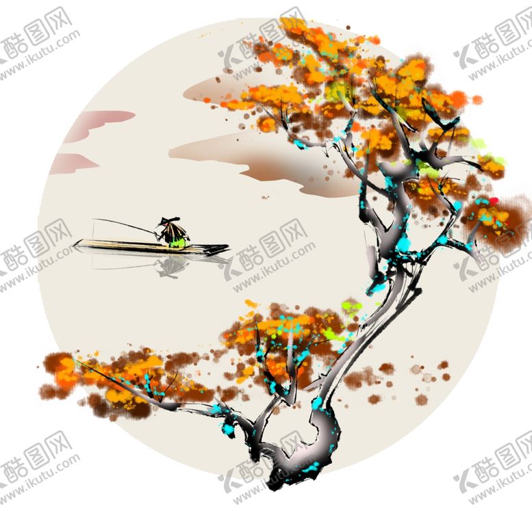 编号：16222910040833116917【酷图网】源文件下载-水墨山水