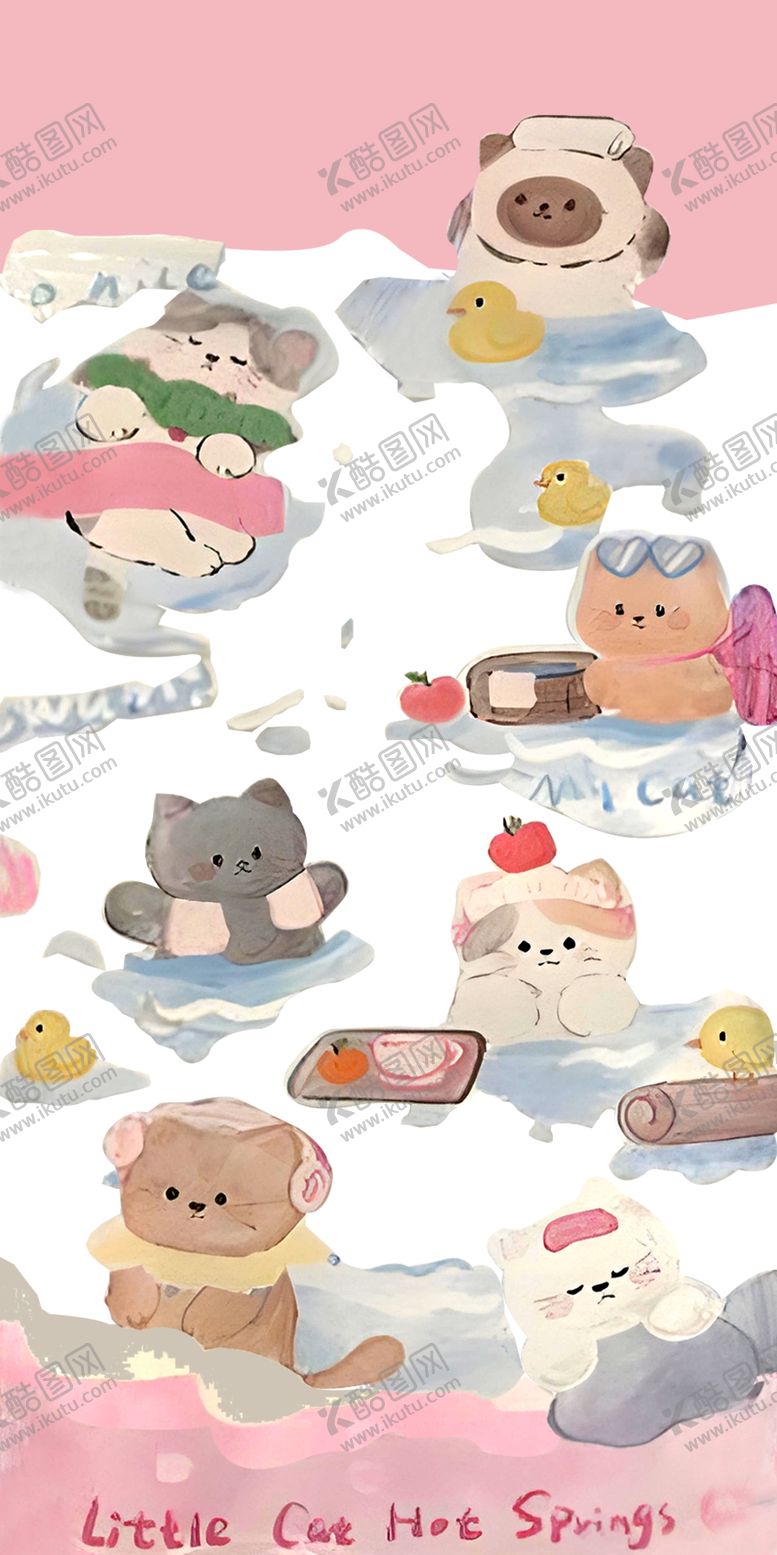 编号：25488201150857292953【酷图网】源文件下载-泡浴的小猫咪