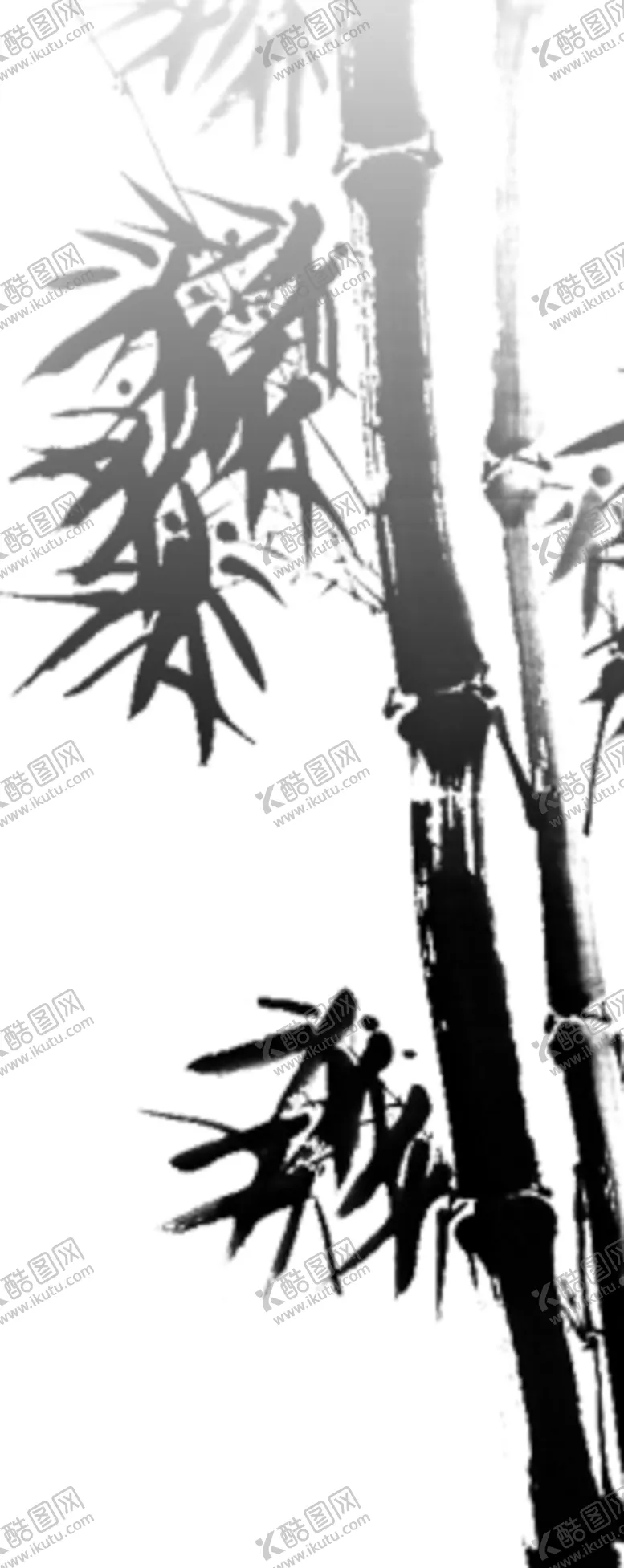编号：21326304240154218481【酷图网】源文件下载-水墨竹子