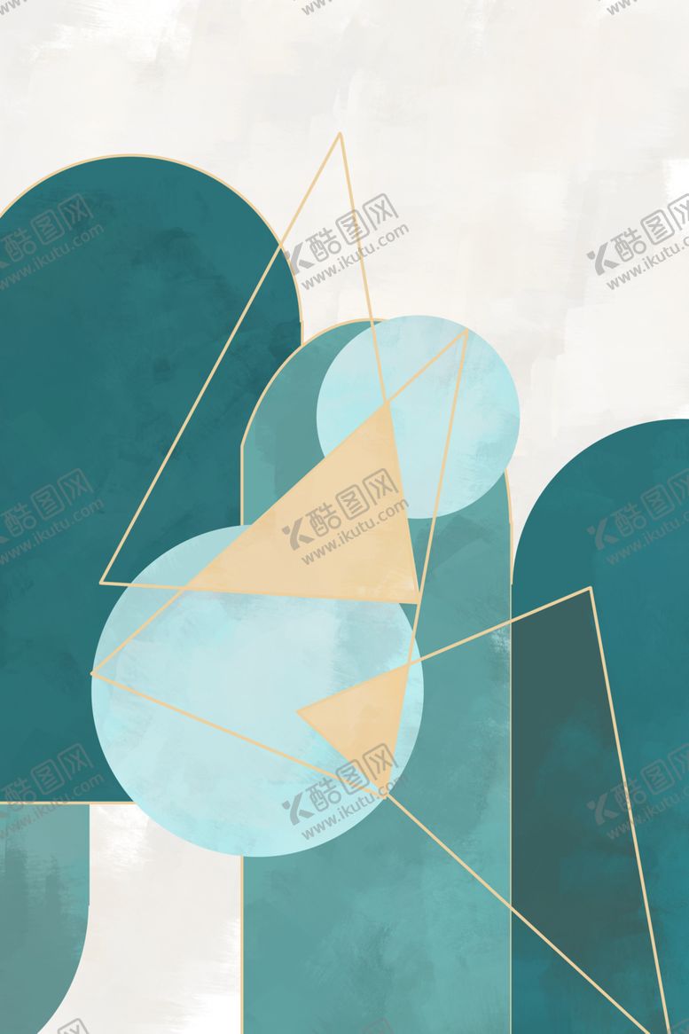 编号：85520806160106119175【酷图网】源文件下载-几何抽象画