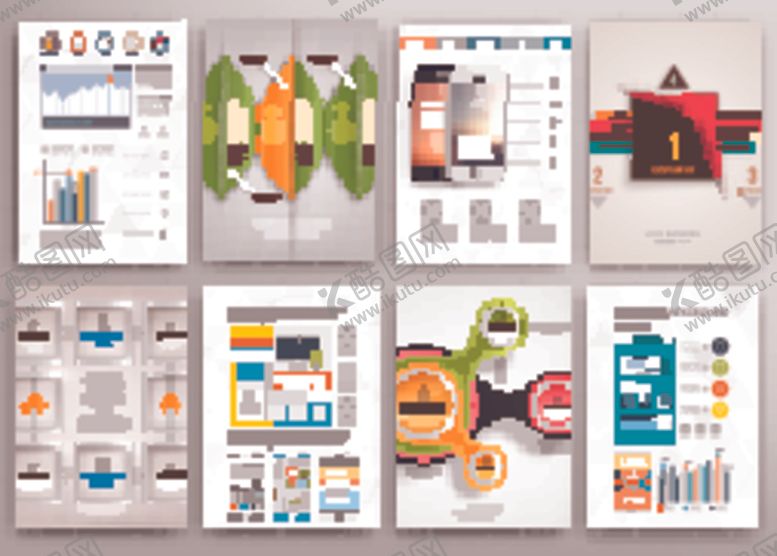 编号：52363104031803285888【酷图网】源文件下载-多样商务图表设计模板