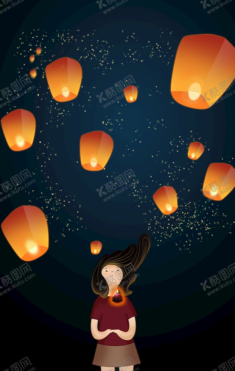 编号：51620310080609589845【酷图网】源文件下载-孔明灯