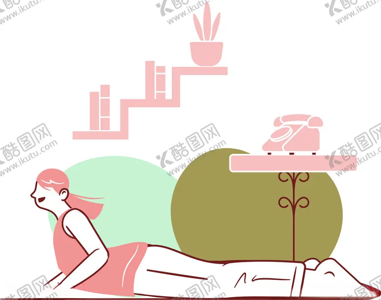 编号：72543502130003072749【酷图网】源文件下载-瑜伽姿势插图