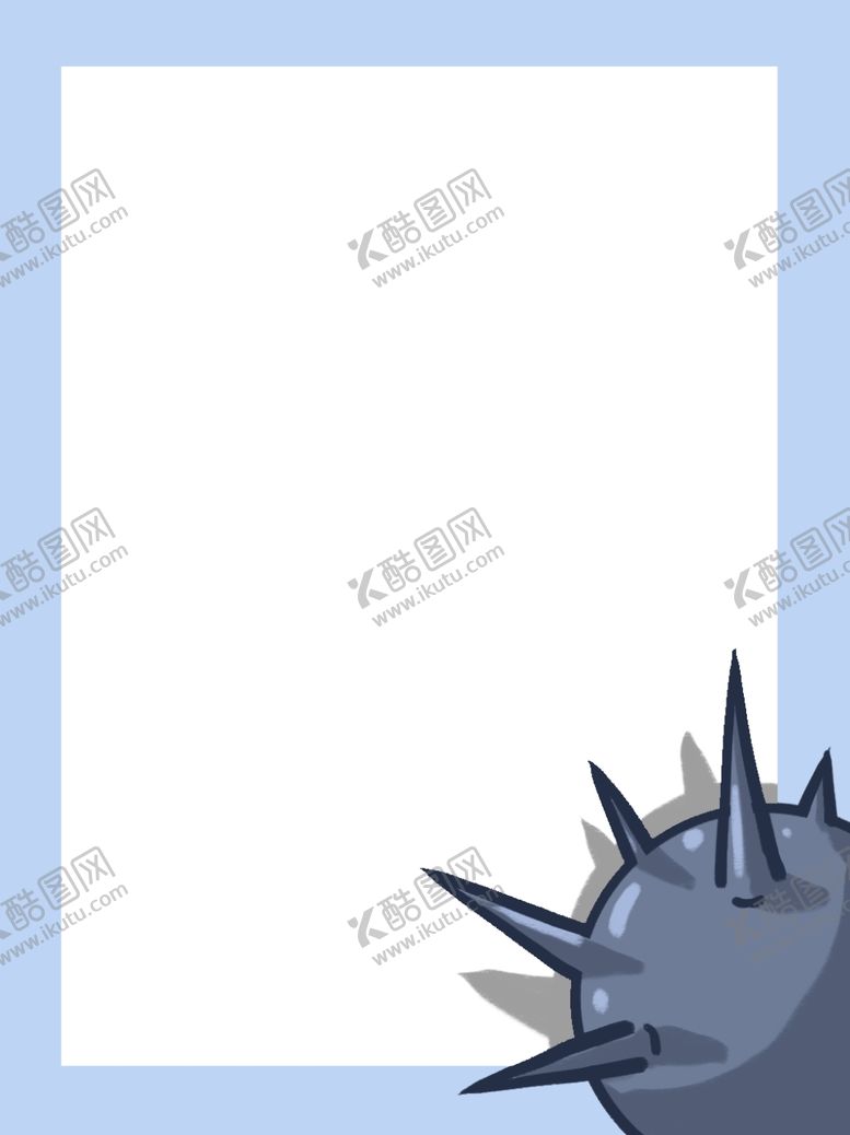 编号：83448110050406101220【酷图网】源文件下载-蓝色系列海洋刺刺球分层背景