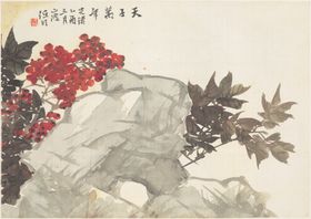 植物花鸟国画字画