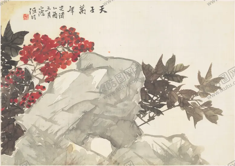 编号：35001706240247071362【酷图网】源文件下载-国画花鸟字画