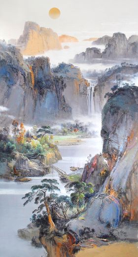 水墨山水装饰画