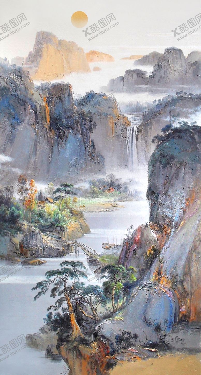 编号：96267605160811307557【酷图网】源文件下载-水墨山水装饰画