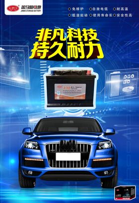 汽车蓄电池海报