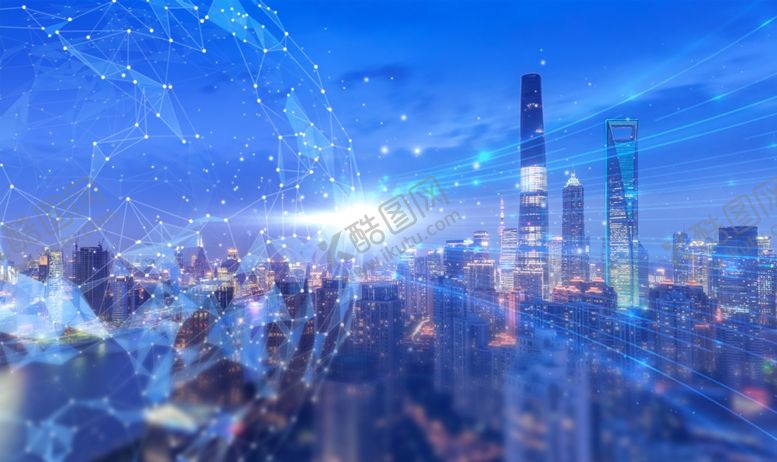 编号：32871510032329306452【酷图网】源文件下载-科技城市背景