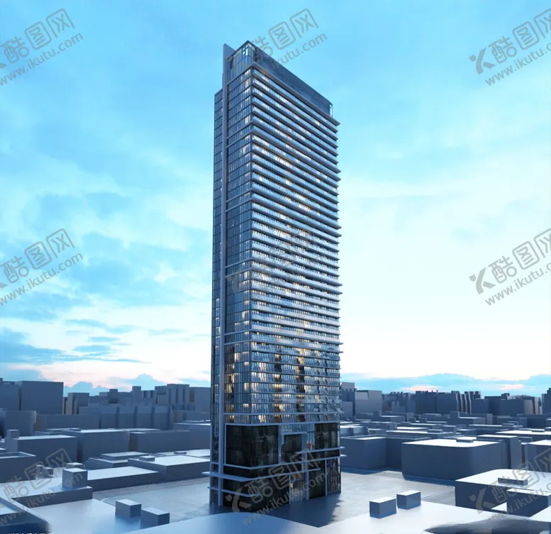 编号：17834903131452359702【酷图网】源文件下载-C4D模型大夏大楼建筑摩天大夏