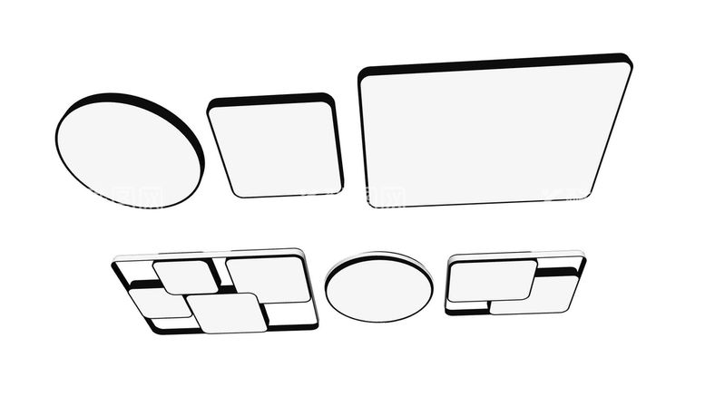编号：73046210300832341925【酷图网】源文件下载-简约吸顶灯模型