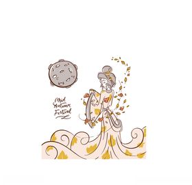 手绘嫦娥