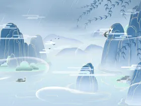 国潮中风元素复古创意中风