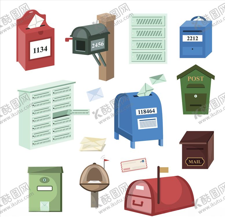 编号：18049709181147266586【酷图网】源文件下载-卡通信箱
