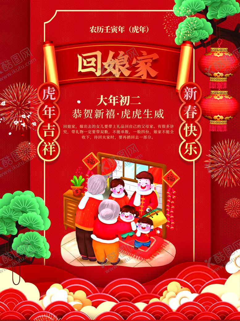 编号：85192010032204051683【酷图网】源文件下载-大年初二
