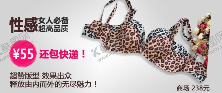 编号：72431704191636419816【酷图网】源文件下载-性格内衣高品质女装促销图