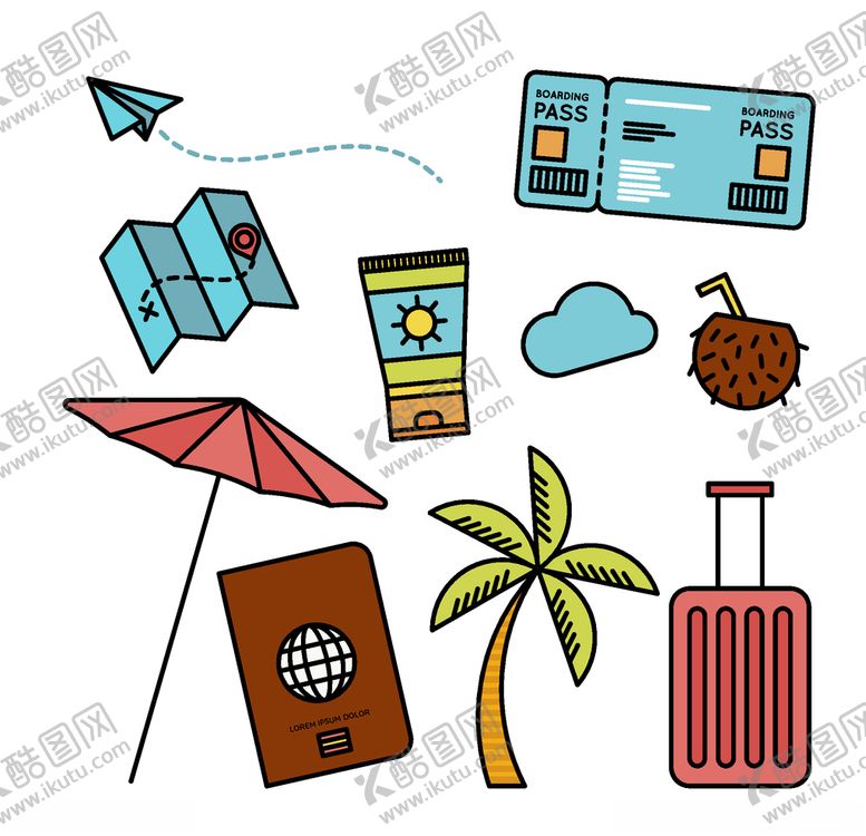 编号：61733409191514472020【酷图网】源文件下载-旅行元素