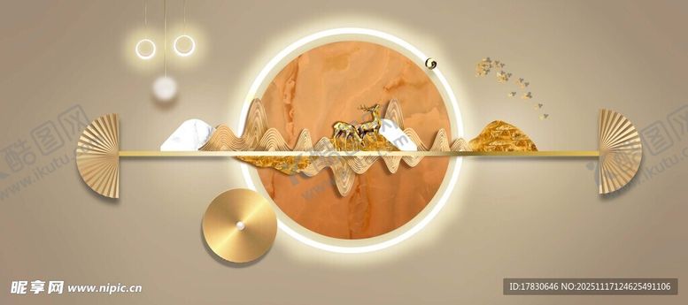 编号：51638711201909124417【酷图网】源文件下载-中式古典风金属飞鸟装饰摆件