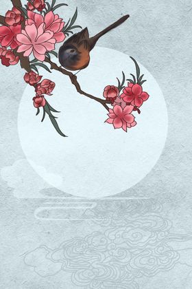 中国风海报背景新式装饰画水墨绘画书法底板
