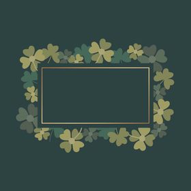 春季绿色花纹