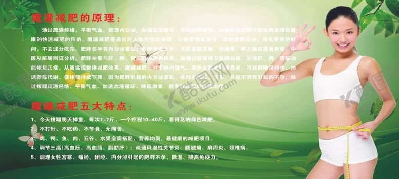 编号：40526810250407106884【酷图网】源文件下载-绿色减肥美女曲