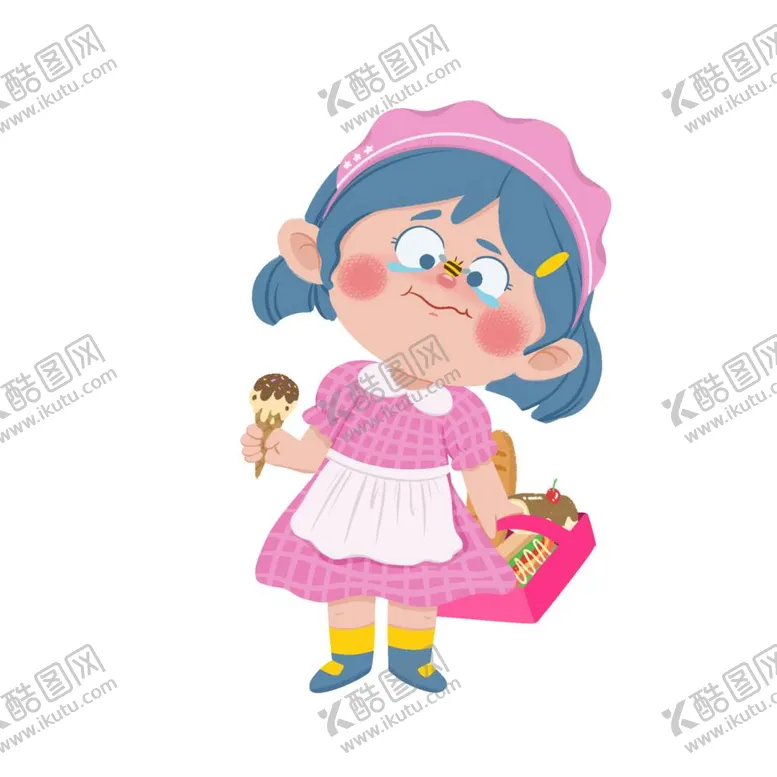 编号：10095911260825447948【酷图网】源文件下载-甜品女孩