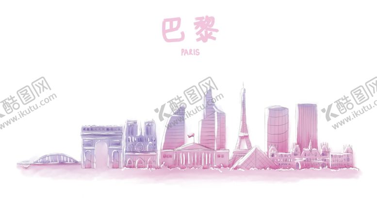 编号：78429705150622503115【酷图网】源文件下载-手绘城市城市地标