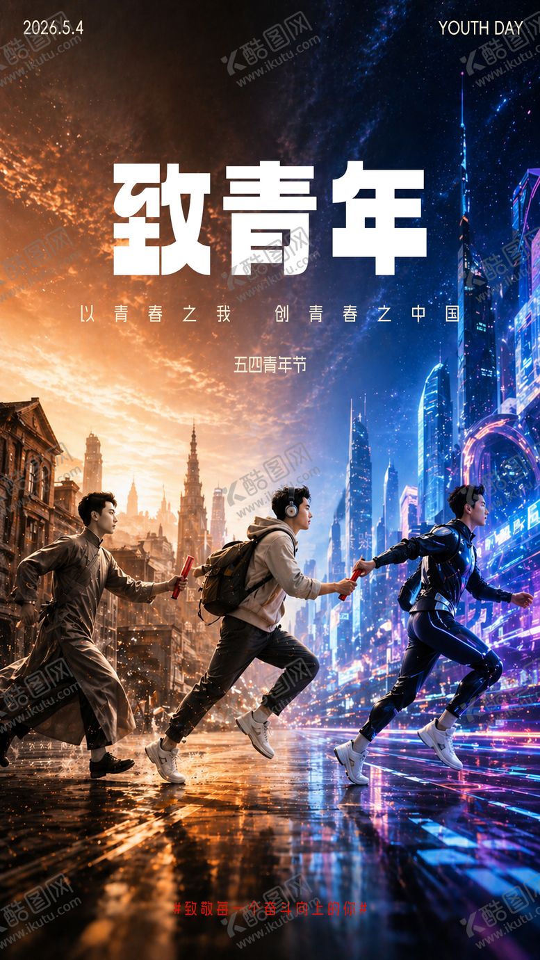 编号：74486705020221321213【酷图网】源文件下载-五四青年节海报