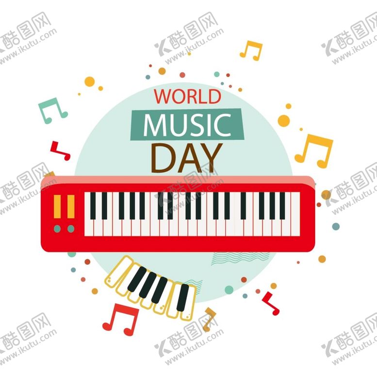 编号：52896409171308072403【酷图网】源文件下载-电子琴世界音乐日