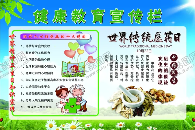 编号：20251107012253435145【酷图网】源文件下载-健康教育宣传栏