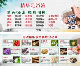 精华足浴液产品介绍海报