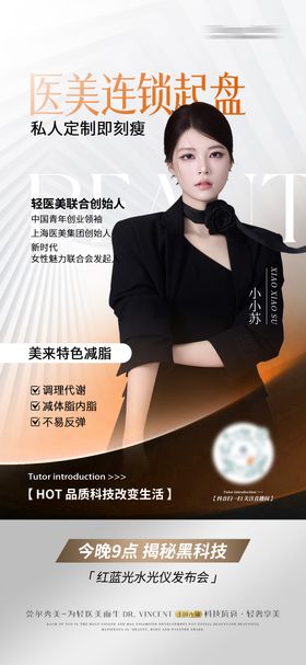 医美整形人物海报