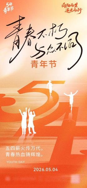 五四青年节海报