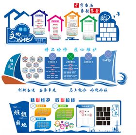 班组建设班组文化墙班组园地