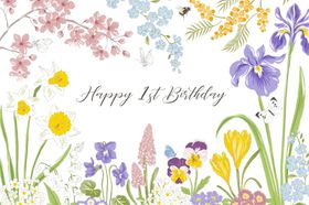 花卉生日周岁宝宝宴