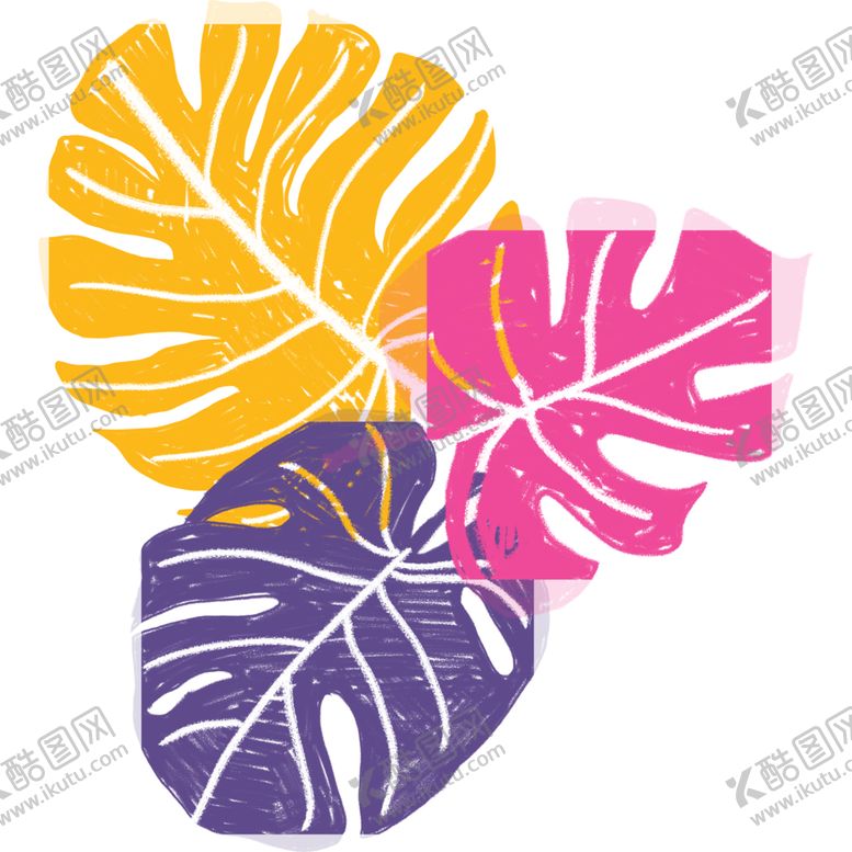 编号：80212707050540222271【酷图网】源文件下载-无缝北欧风龟背叶图案
