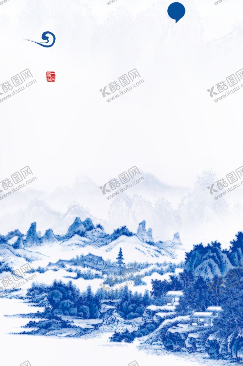 编号：52781809200747171181【酷图网】源文件下载-水墨装饰画