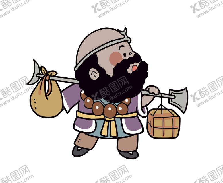 编号：50575110190602119688【酷图网】源文件下载-卡通杀和尚形象设计