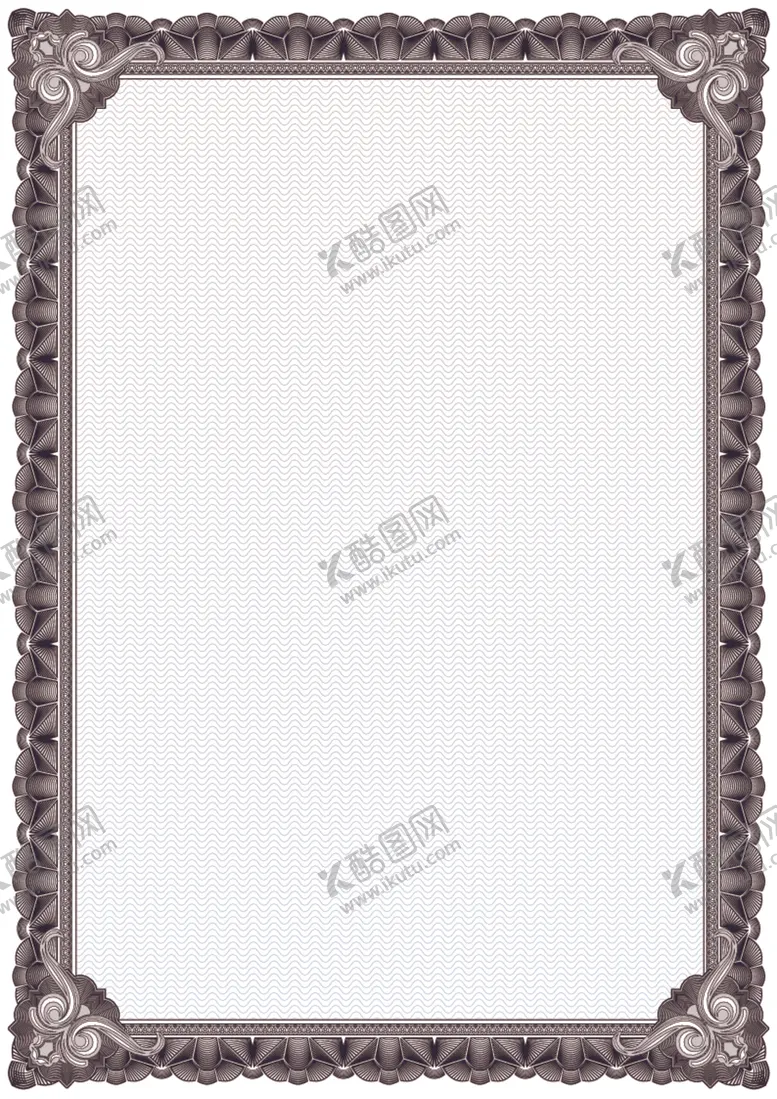 编号：51898906282224222675【酷图网】源文件下载-证书模板