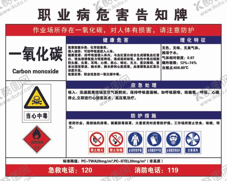编号：54955312052242394050【酷图网】源文件下载-职业病危害告知牌