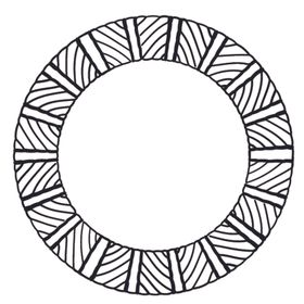 简笔绘画圆圈图案