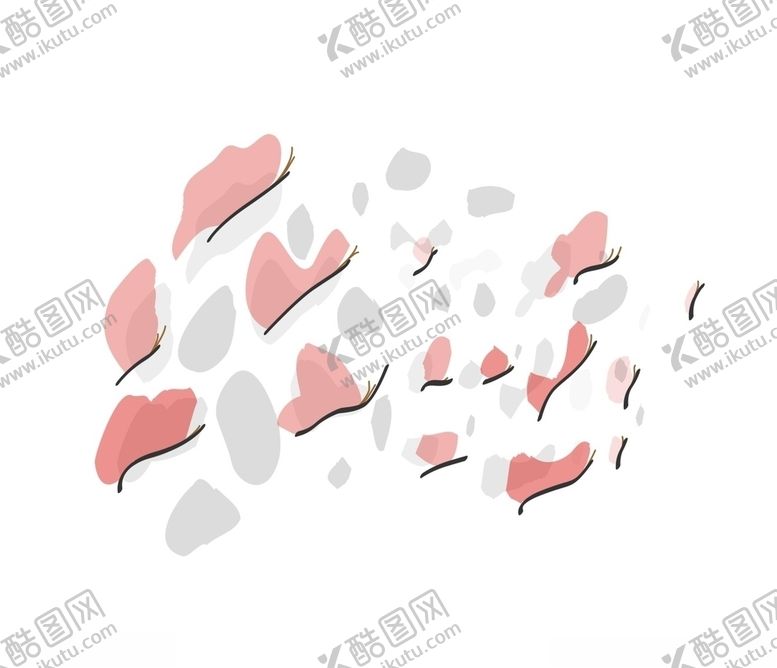 编号：86768907080541551028【酷图网】源文件下载-简约飞舞中的蝴蝶矢量图设计元素